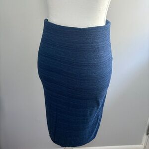 LOFT Blue Midi Skirt
